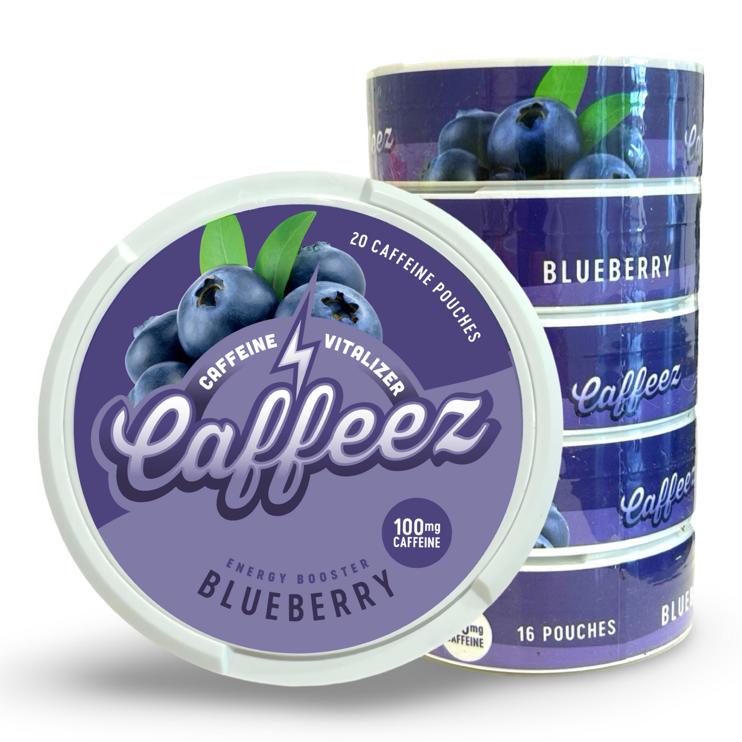 CAFFEEZ™ Blueberry Energy Pouch Sleeve (5 cans)