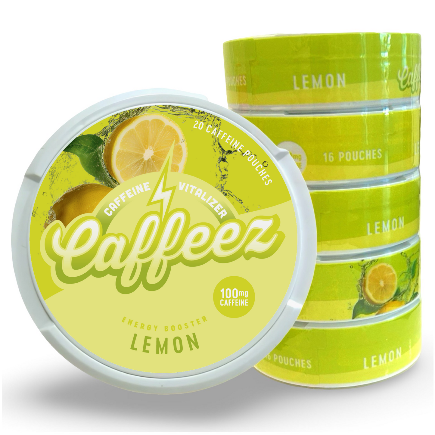 CAFFEEZ™ Lemon Energy Pouch Sleeve (5 cans)