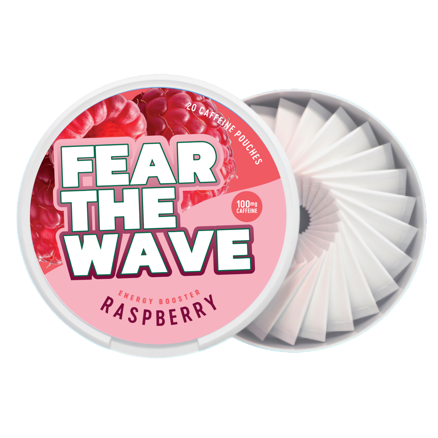 CAFFEEZ™ x Fear the Wave Collective - Raspberry Energy Pouches