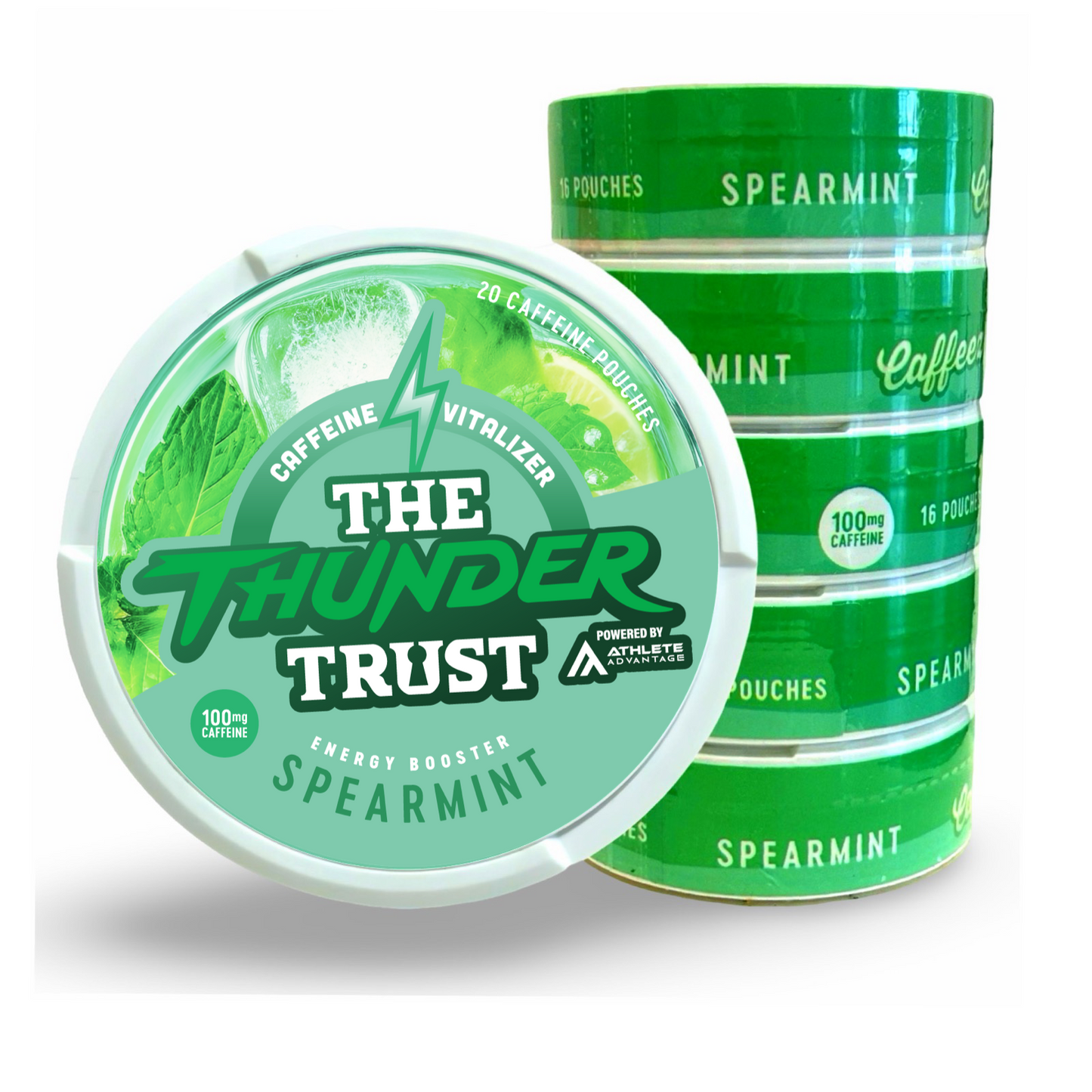 CAFFEEZ™ x The Thunder Trust - Spearmint Energy Pouch Sleeve (5 cans)