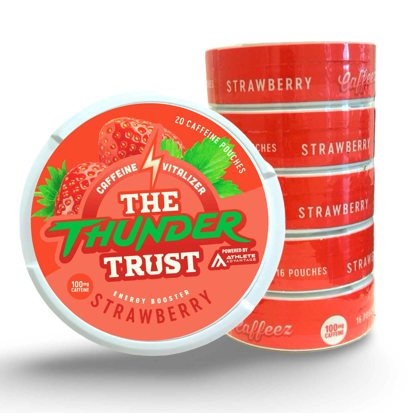 CAFFEEZ™ x The Thunder Trust - Strawberry Energy Pouch Sleeve (5 cans)