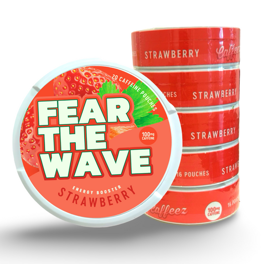 CAFFEEZ™ x Fear the Wave Collective - Strawberry Energy Pouch Sleeve (5 cans)