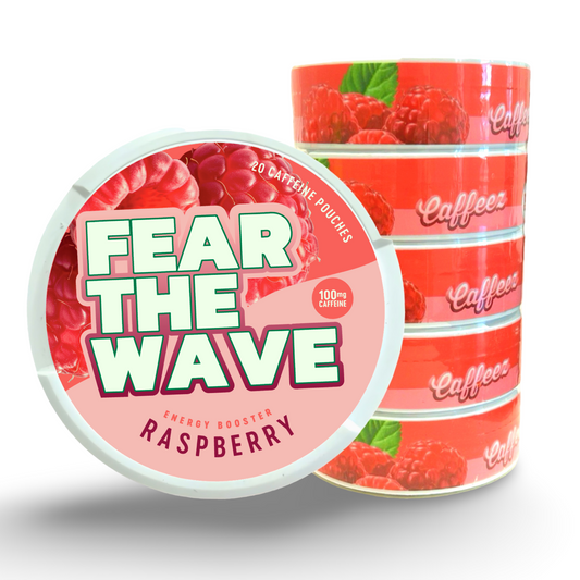 CAFFEEZ™ x Fear the Wave Collective - Raspberry Energy Pouch Sleeve (5 cans)