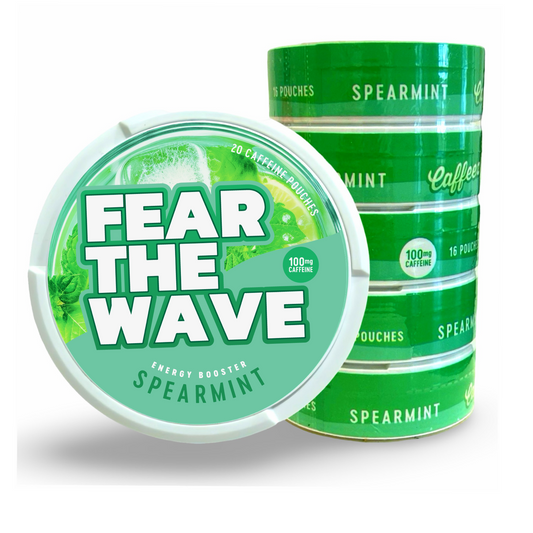 CAFFEEZ™ x Fear the Wave Collective - Spearmint Energy Pouch Sleeve (5 cans)