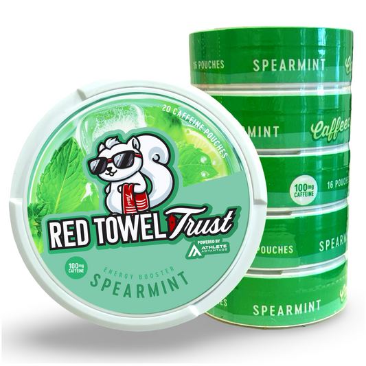 CAFFEEZ™ x The Red Towel Trust - Spearmint Energy Pouch Sleeve (5 cans)
