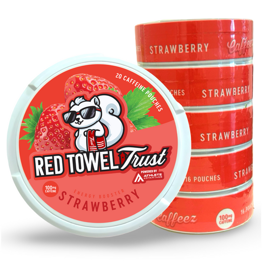 CAFFEEZ™ x The Red Towel Trust - Strawberry Energy Pouch Sleeve (5 cans)