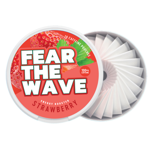 CAFFEEZ™ x Fear the Wave Collective - Strawberry Energy Pouches