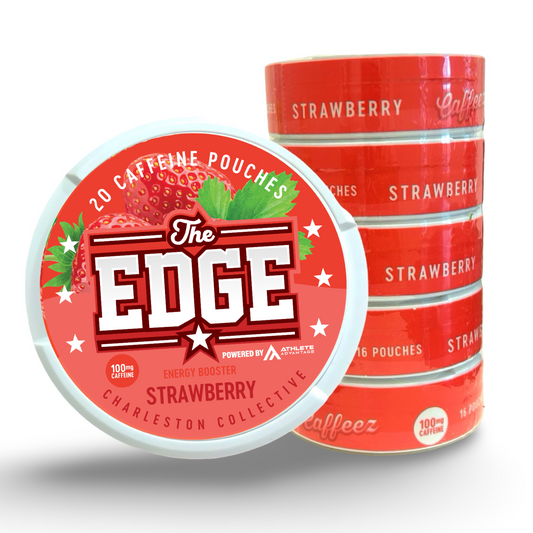 CAFFEEZ™ x The Edge Charleston Collective - Strawberry Energy Pouch Sleeve (5 cans)