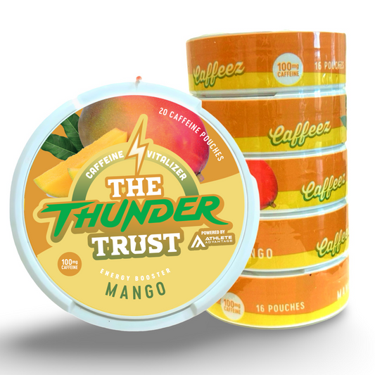 CAFFEEZ™ x The Thunder Trust - Mango Energy Pouch Sleeve (5 cans)