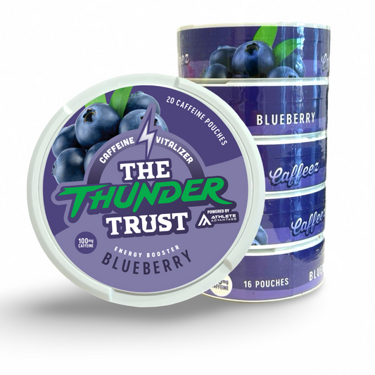 CAFFEEZ™ x The Thunder Trust - Blueberry Energy Pouch Sleeve (5 cans)
