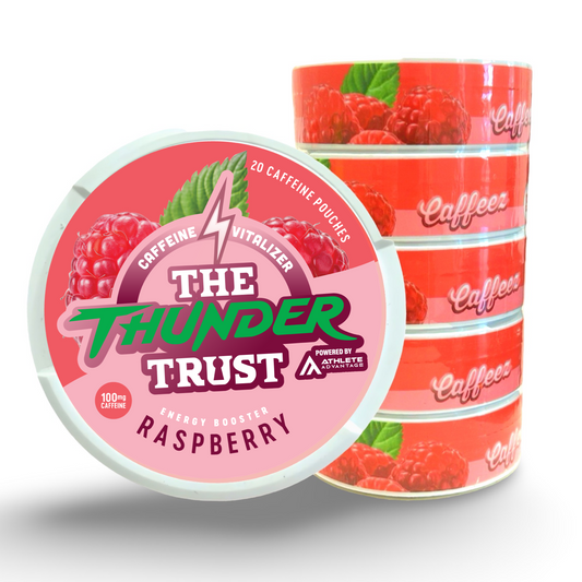 CAFFEEZ™ x The Thunder Trust - Raspberry Energy Pouch Sleeve (5 cans)