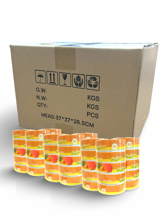 CAFFEEZ™ Wholesale Case – Mango (250 Cans)