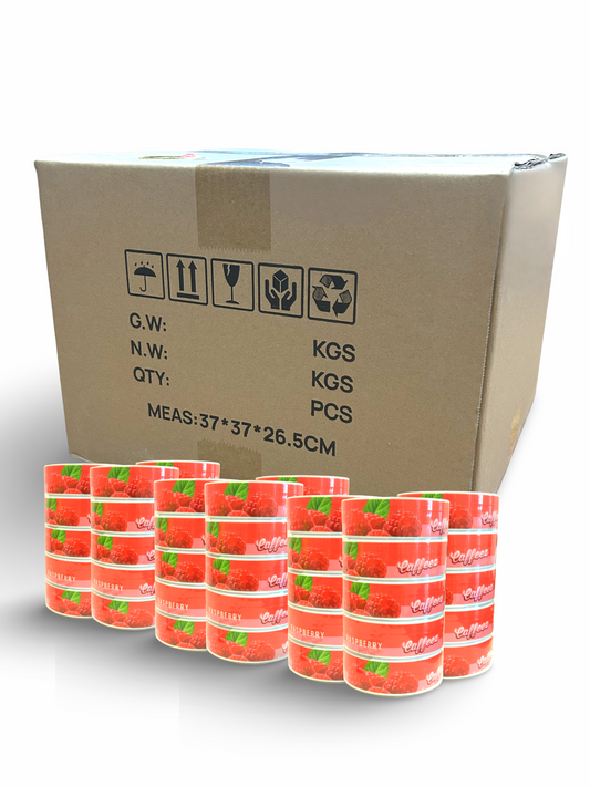 CAFFEEZ™ Wholesale Case – Raspberry (250 Cans)